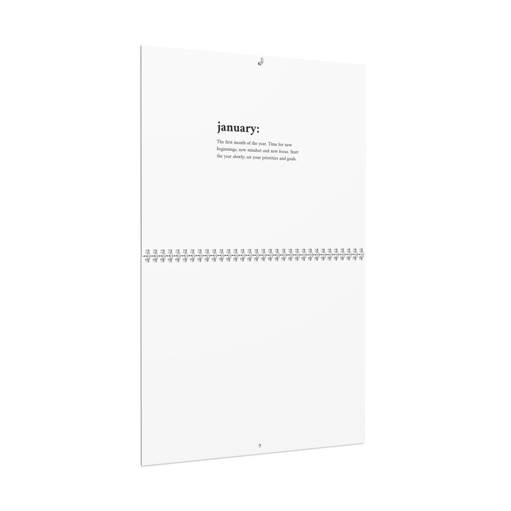 Inspirational Wall Calendar — "Little by Little, Day by Day" Monthly Planner
