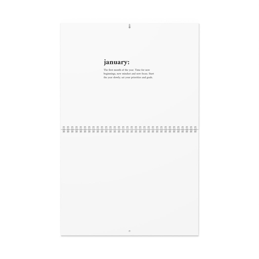Inspirational Wall Calendar — "Little by Little, Day by Day" Monthly Planner