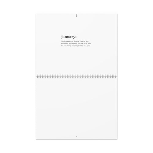 Inspirational Wall Calendar — "Little by Little, Day by Day" Monthly Planner