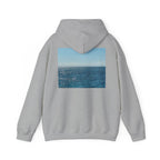 Ocean Photo Hoodie — “Joy has a habit of returning” Relaxed Beach Vibe Sweatshirt