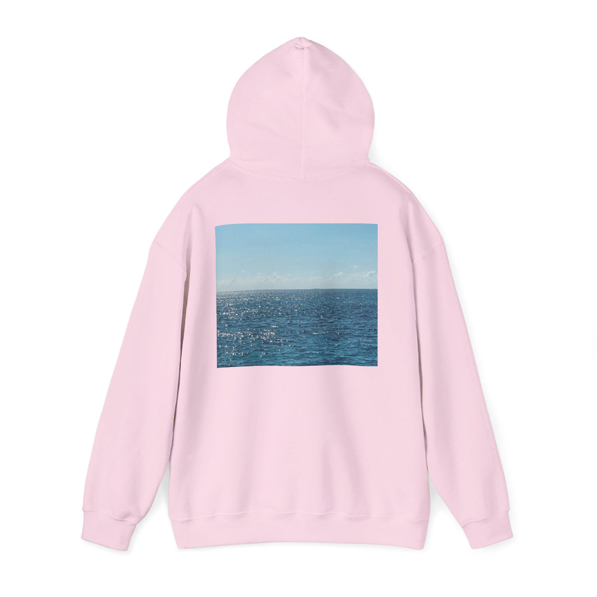Ocean Photo Hoodie — “Joy has a habit of returning” Relaxed Beach Vibe Sweatshirt