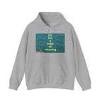 Ocean Photo Hoodie — “Joy has a habit of returning” Relaxed Beach Vibe Sweatshirt