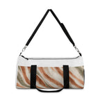 Travel Icons Duffel Bag — Minimalist Gym & Weekend Travel Bag with Monochrome Symbol Design