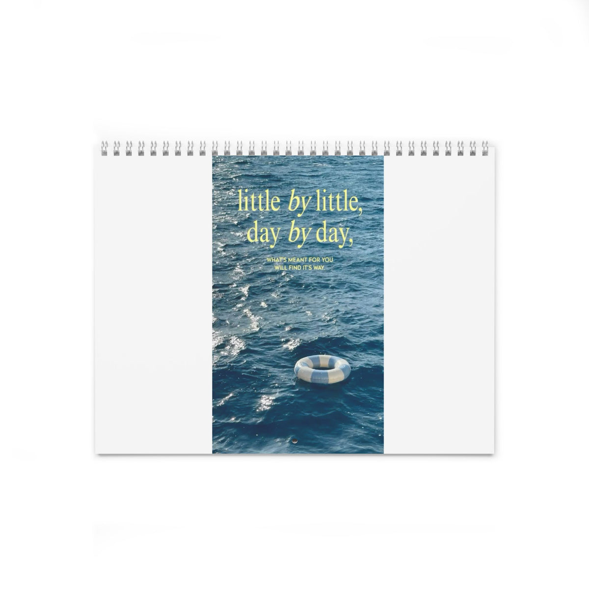 Inspirational Wall Calendar — "Little by Little, Day by Day" Monthly Planner